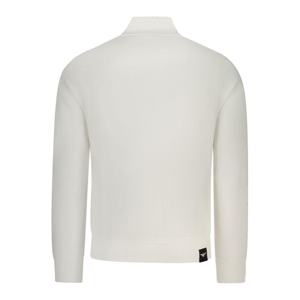 Sweatshirt by Accademia Militare for men in cotton white features a unrivaled silhouette with a refined and unrivaled detailing for a sophisticated look.