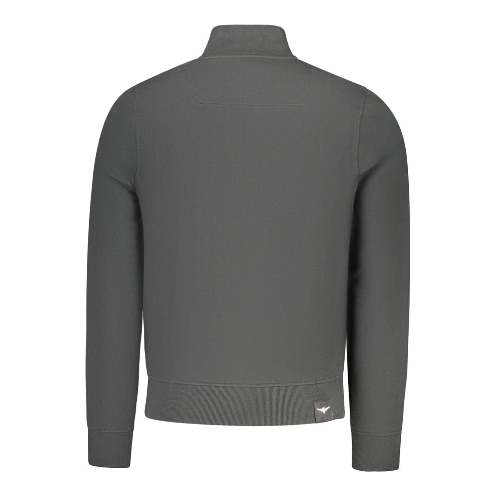 Sweatshirt by Accademia Militare for men in cotton black features an enviable silhouette, showcasing a premium and refined for a truly enviable finish.