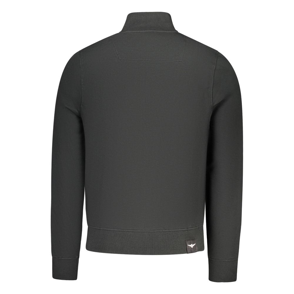 Accademia Militare Men's Cotton Polyester Sweatshirt - Black Blue
