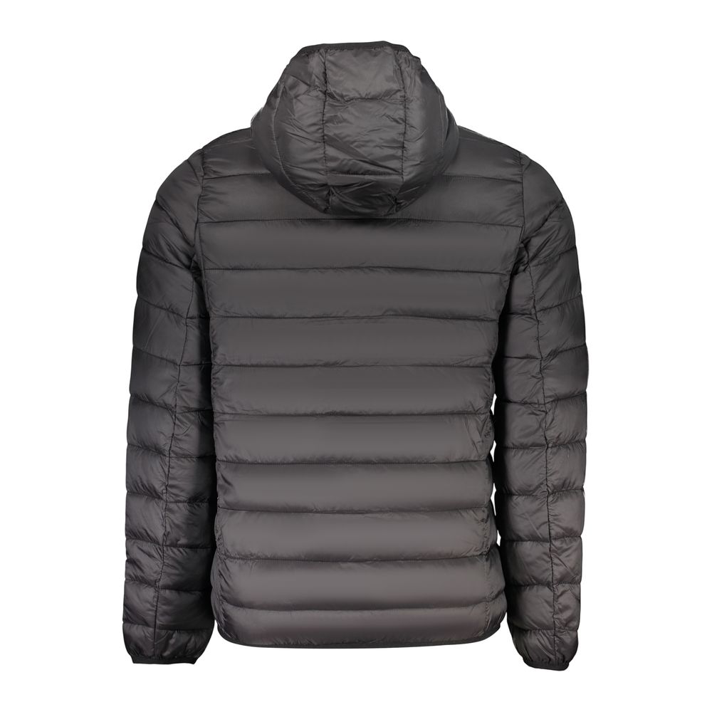 Hooded Windbreaker Jacket by U.S. Grand Polo for men in polyamide & polyester black & print features an magnificent silhouette, showcasing the sophisticated hooded neckline and functional lightweight, pockets, hooded & windproof for a premium, magnificent look.