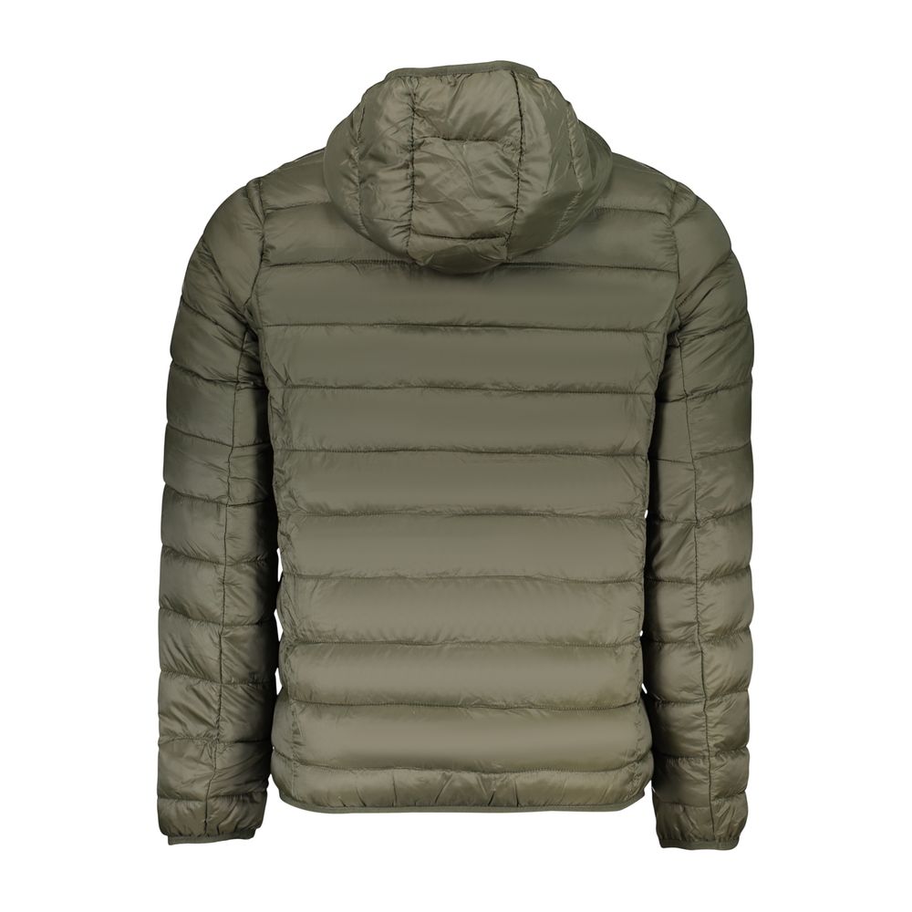 Hooded Windbreaker Jacket by U.S. Grand Polo for men in poly cotton black, green & print features an stylish silhouette, showcasing a sophisticated hooded neckline and performance-driven pockets, hooded & windproof for a premium, stylish look.