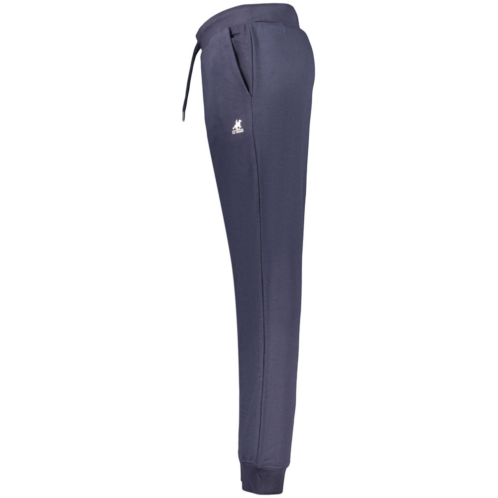 Joggers by U.S. Grand Polo for men in cotton polyester blue & print presents a tailored silhouette, showcasing a tailored and long cut with a refined for a truly tailored aesthetic.