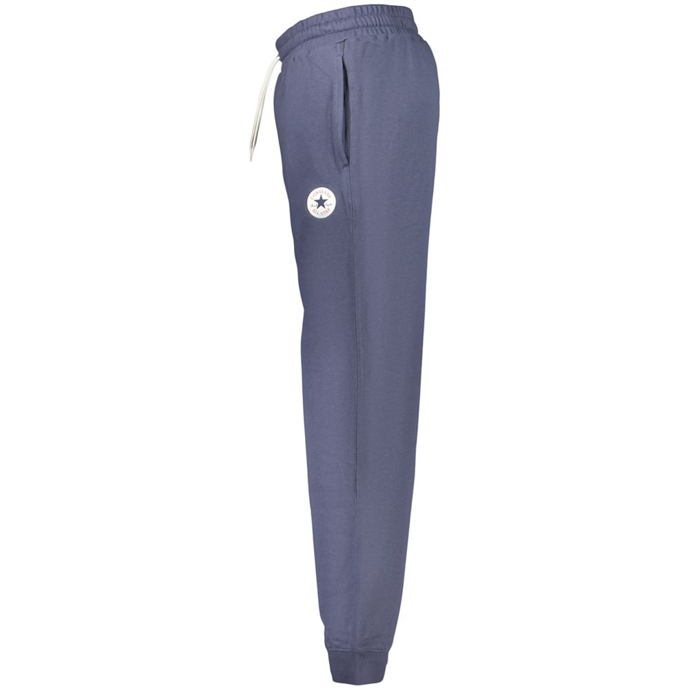 Jogger Sweatpants by Converse for men in cotton polyester blue features a versatile silhouette, integrating performance with a versatile , long, and comfortable .