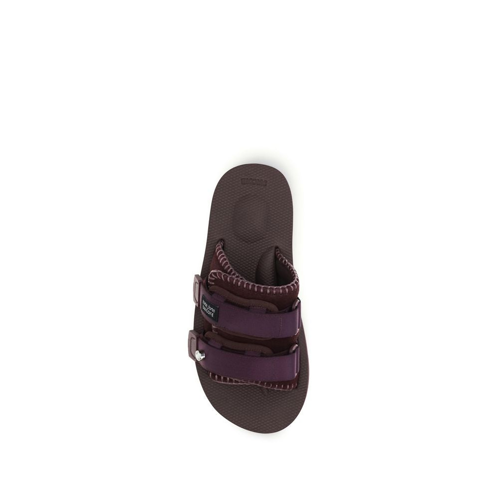 Forte_Forte Women's Polyester & Bos Taurus Calf Leather Flat Sandals - Black