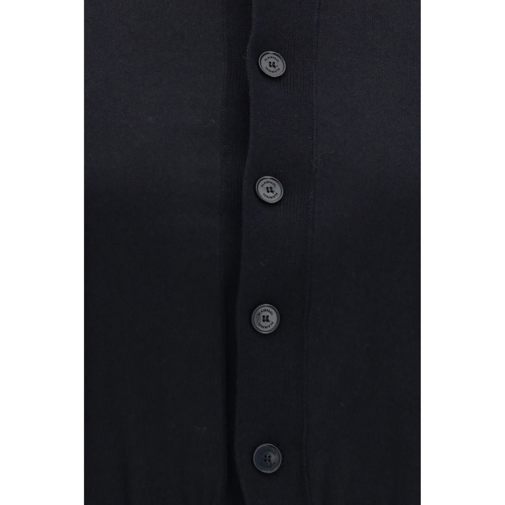 ALAINPAUL Bolero Women's Regular Fit Polyamide Cotton & Cashmere Cardigan - Black