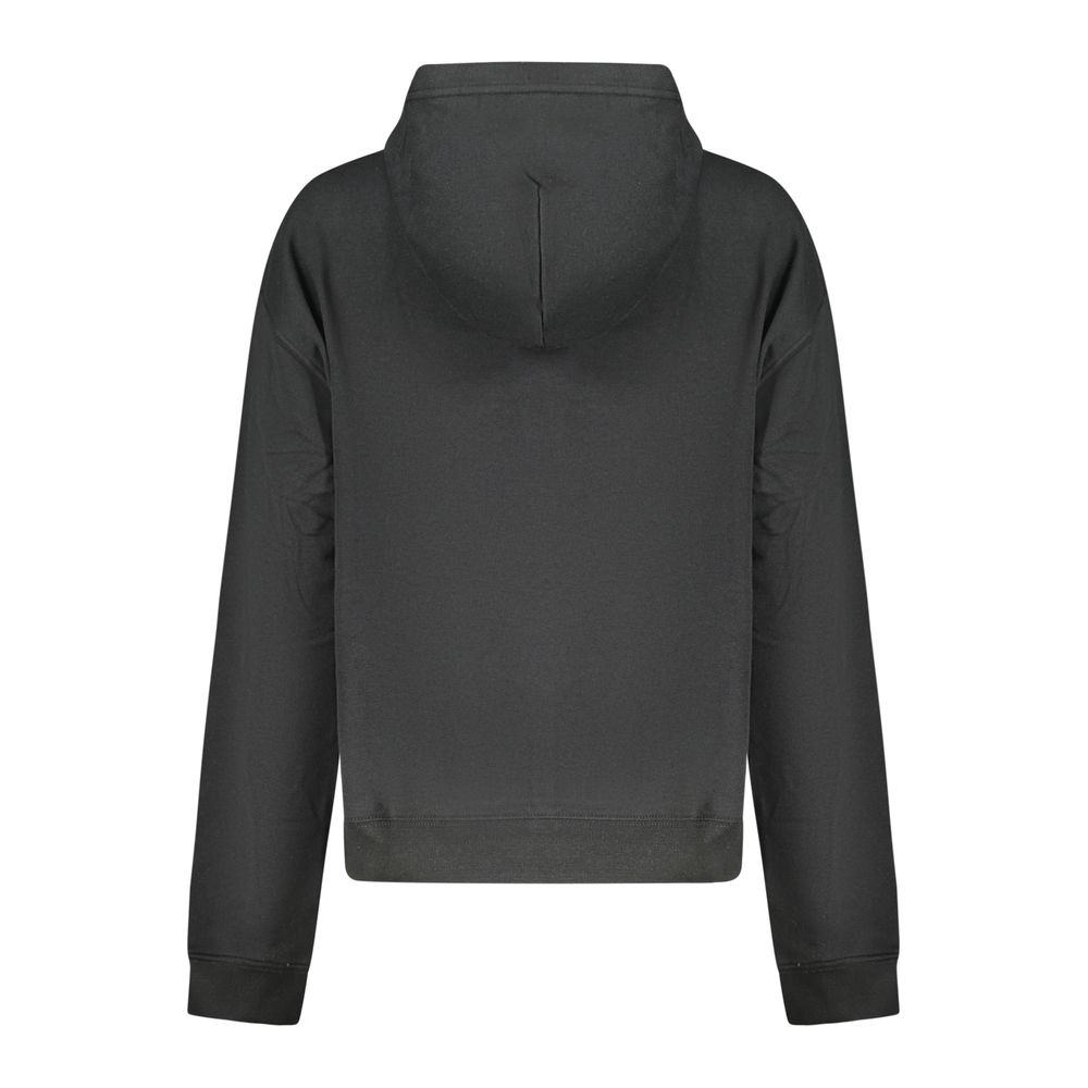 Hooded Sweatshirt Hoodie by Converse for women in cotton black features an avant-garde silhouette, showcasing a sophisticated and detail for a truly avant-garde finish.