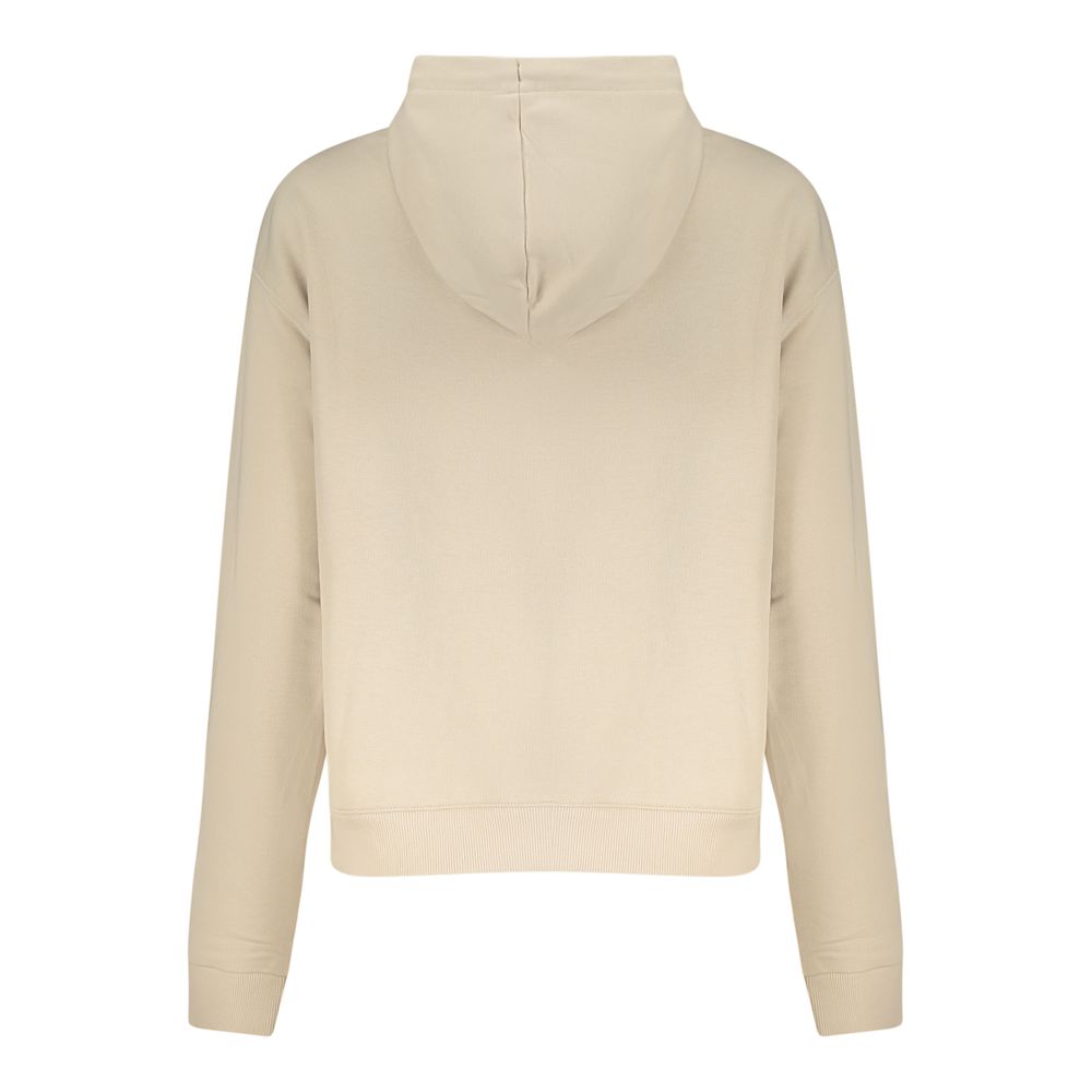 Hooded Sweatshirt Hoodie by Converse for women in cotton beige & print features a slouchy chic silhouette, detailed with a slouchy chic and a signature for an elevated aesthetic.