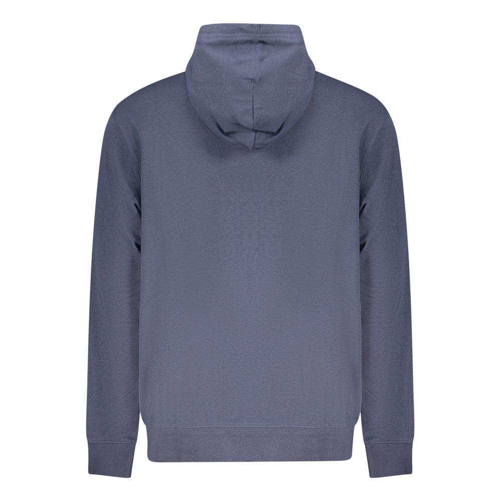 Hooded Sweatshirt Hoodie by Converse for men in cotton blue features a slouchy chic silhouette, detailed with a slouchy chic and a signature for an elevated aesthetic.