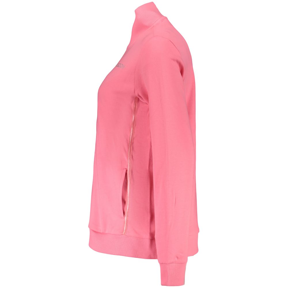 Sweatshirt by Freddy for women in cotton & rhinestone blue, pink & print features a unrivaled silhouette with a refined and unrivaled detailing for a sophisticated look.