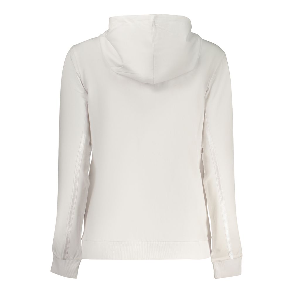Hooded Sweatshirt Hoodie by Freddy for women in cotton white features a slouchy chic silhouette, detailed with a slouchy chic and a signature for an elevated aesthetic.