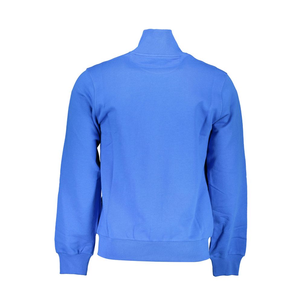 Sweatshirt by La Martina for men in cotton blue presents a smart casual silhouette, featuring a smart casual and for a sophisticated look.