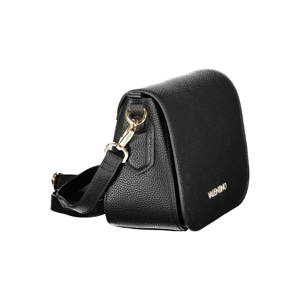 Handbag by Mario Valentino for women in polyethylene black features a signature silhouette, showcasing a secure zipper and signature internal-pockets with versatile shoulder-strap & adjustable-strap for a sophisticated look.