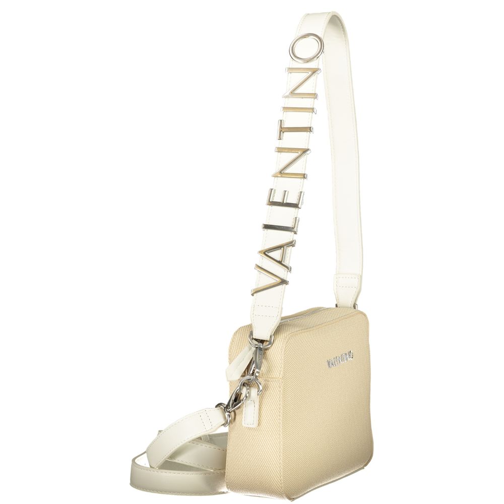 Mario Valentino Polyethylene Shoulder Handbag - Beige