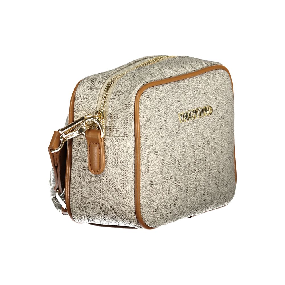 Handbag by Mario Valentino for women in polyethylene beige features a exquisite silhouette, showcasing a secure zipper and exquisite internal-pockets with versatile shoulder-strap & adjustable-strap for a exquisite finish.