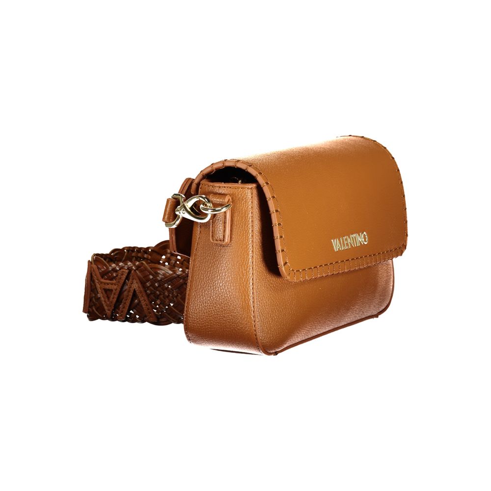 This Handbag by Mario Valentino for women in polyethylene and brown & signature presents a sculptural silhouette featuring a secure zipper, ample internal-pockets, and versatile shoulder-strap, adjustable-strap & handle for a sculptural finish.