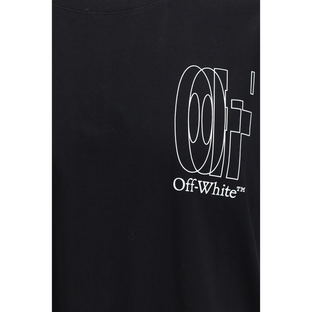 T-Shirt by Off-White for men in cotton black, white & print features an on trend silhouette, perfectly showcasing a on trend and for an elevated aesthetic.