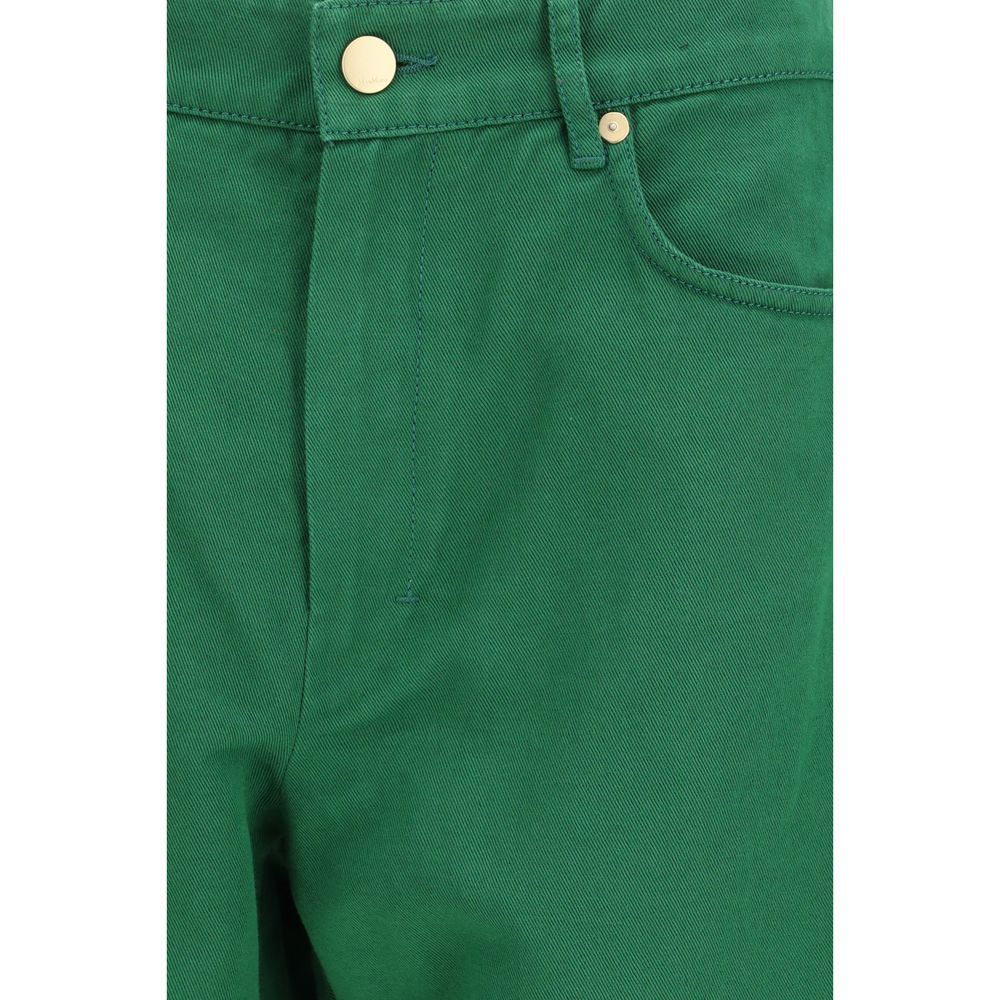 S Max Mara Bicolor Cotton Casual Pants