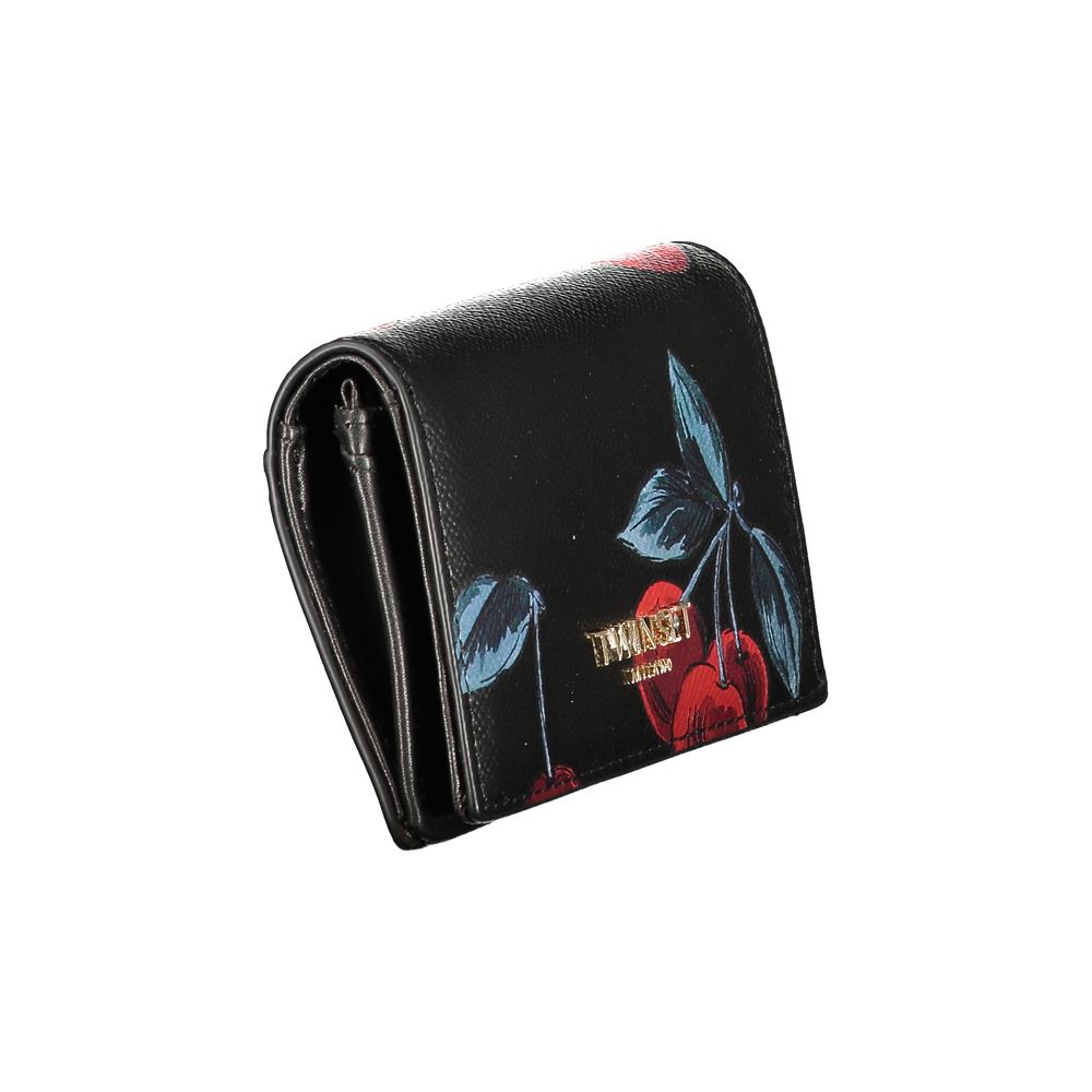 Twinset Cherrie Polyethylene Cardholder Wallet - Black
