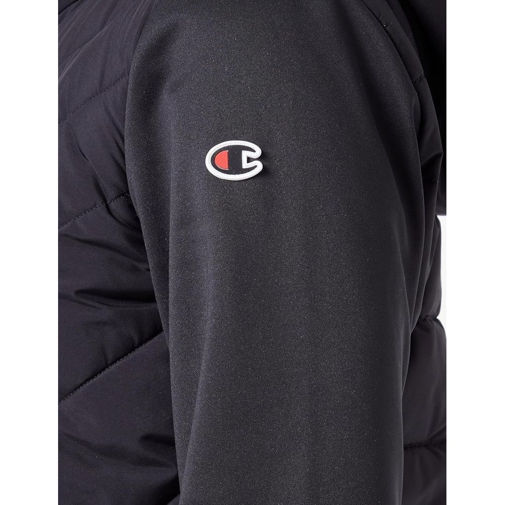 Champion Women's Polyester Windbreaker Jacket - Black