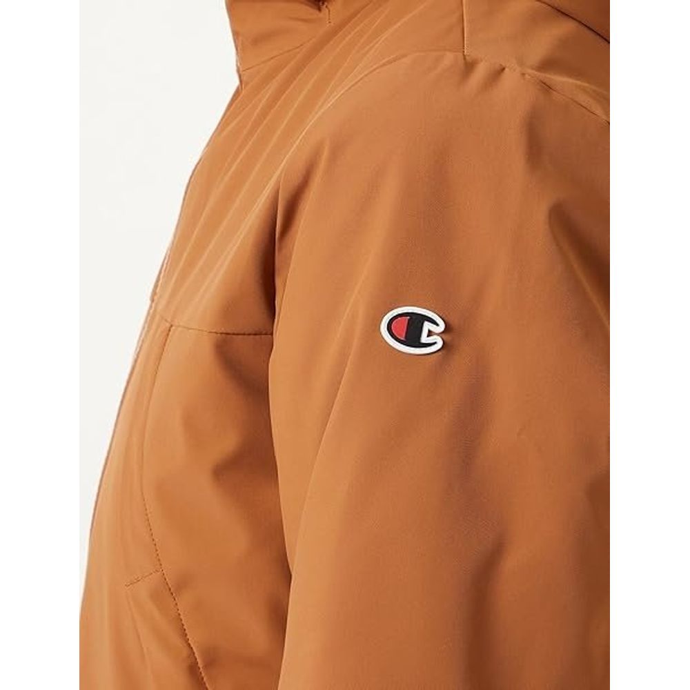 Champion Women's Stretch Polyamide Polyester Windbreaker Jacket - Brown
