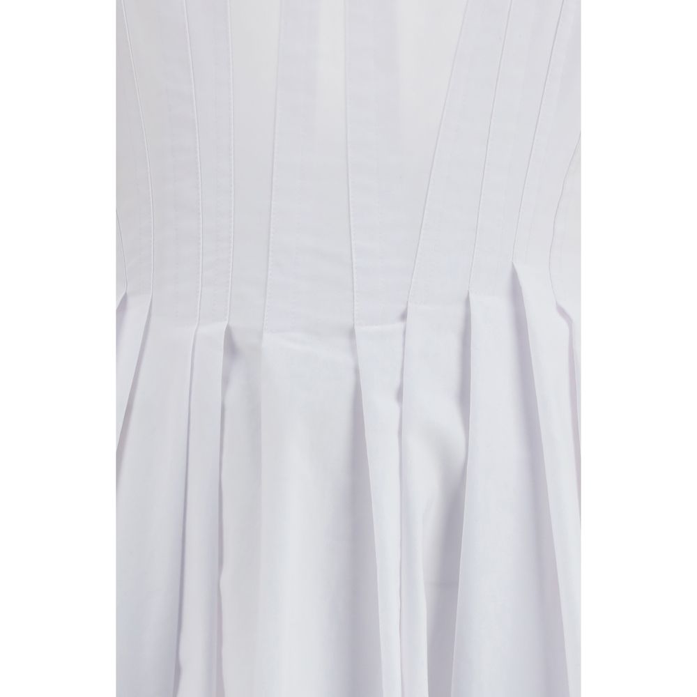 Max Mara White Cotton Casual Dress