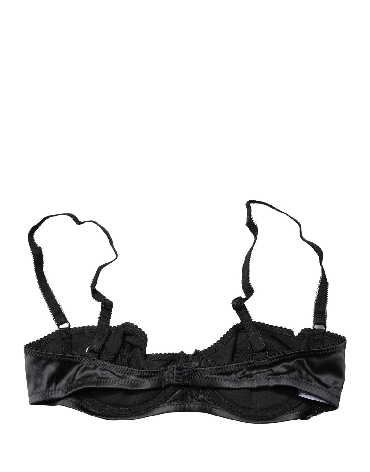 Dolce & Gabbana Women's Polyurethane Polyester & Silk Bra - Black