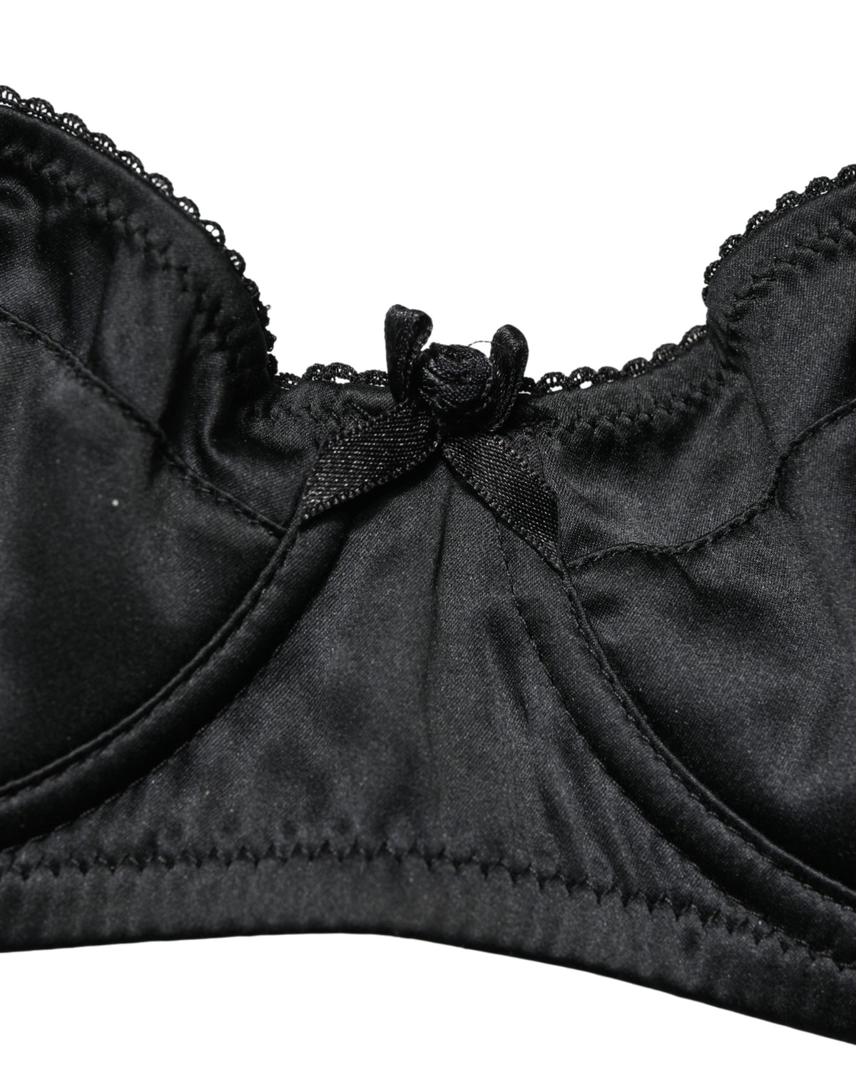 Dolce & Gabbana Women's Polyurethane Polyester & Silk Bra - Black