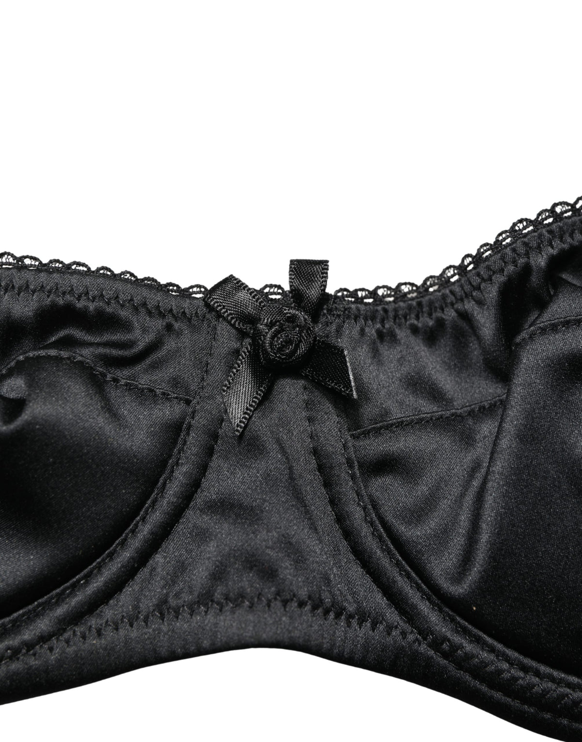 Dolce & Gabbana Aria Women's Polyurethane Polyester & Silk Bra - Black