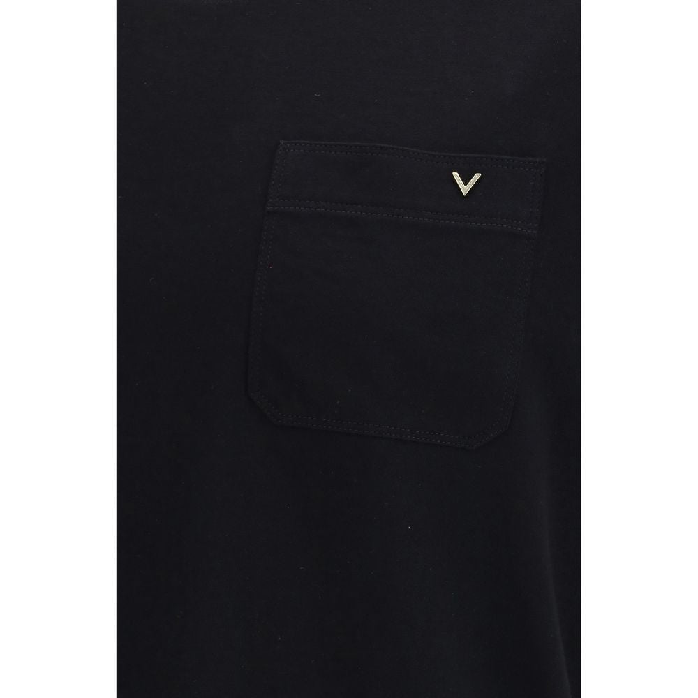 Valentino Black Cotton T-Shirt