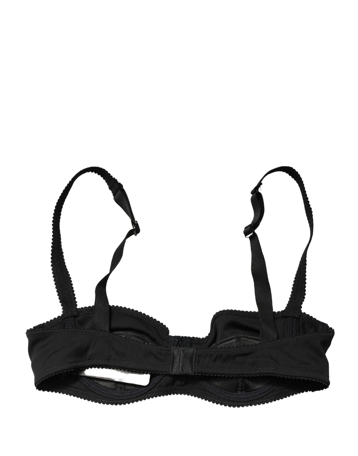 Dolce & Gabbana Women's Polyurethane Polyester & Silk Bra - Black