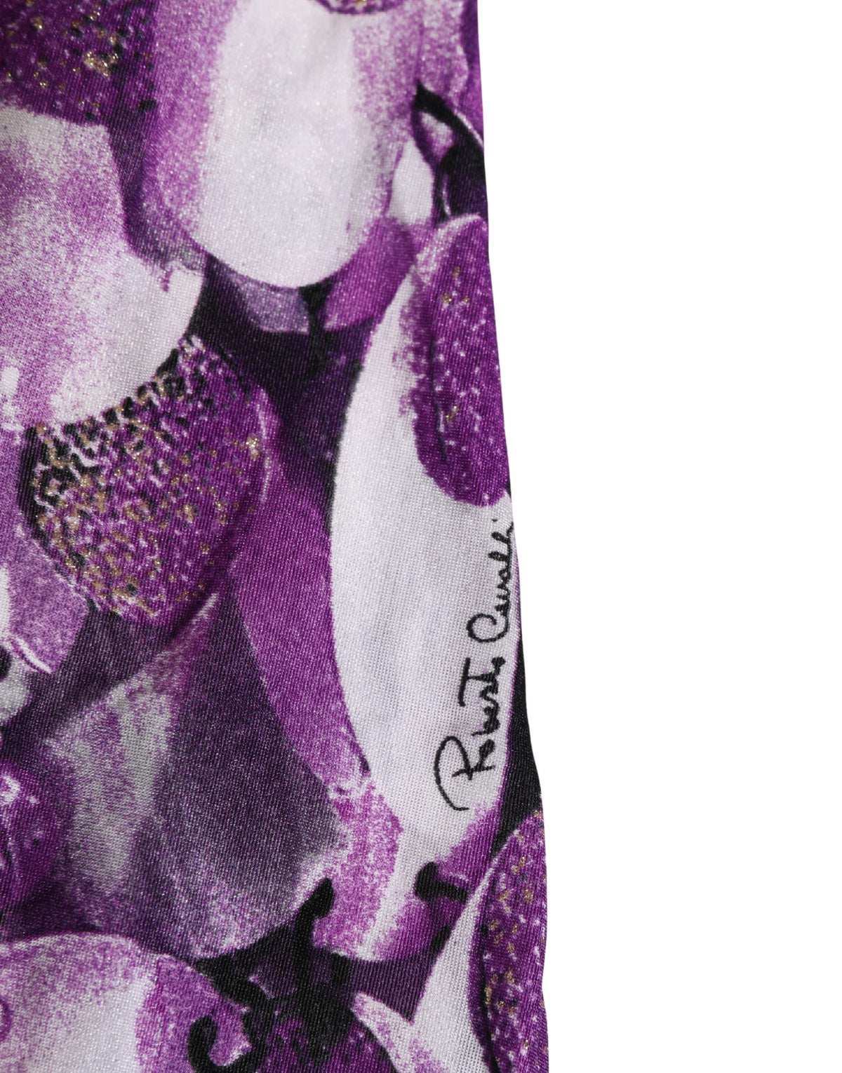 Roberto Cavalli Women's Slim Halter Neck Lace Tank Top - Multicolor Patterned Signature