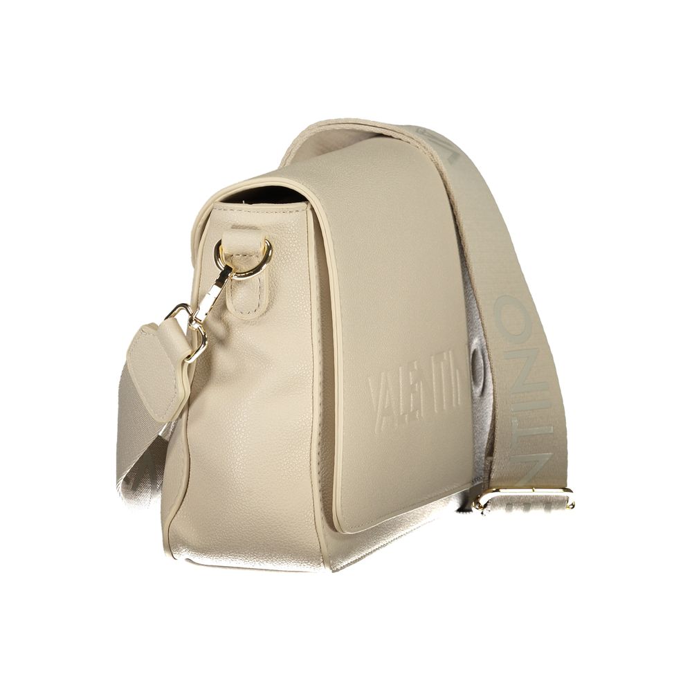 Evening Handbag by Mario Valentino for women in polyurethane beige presents a ornamental silhouette, showcasing a secure , ample , and versatile for a ornamental finish.