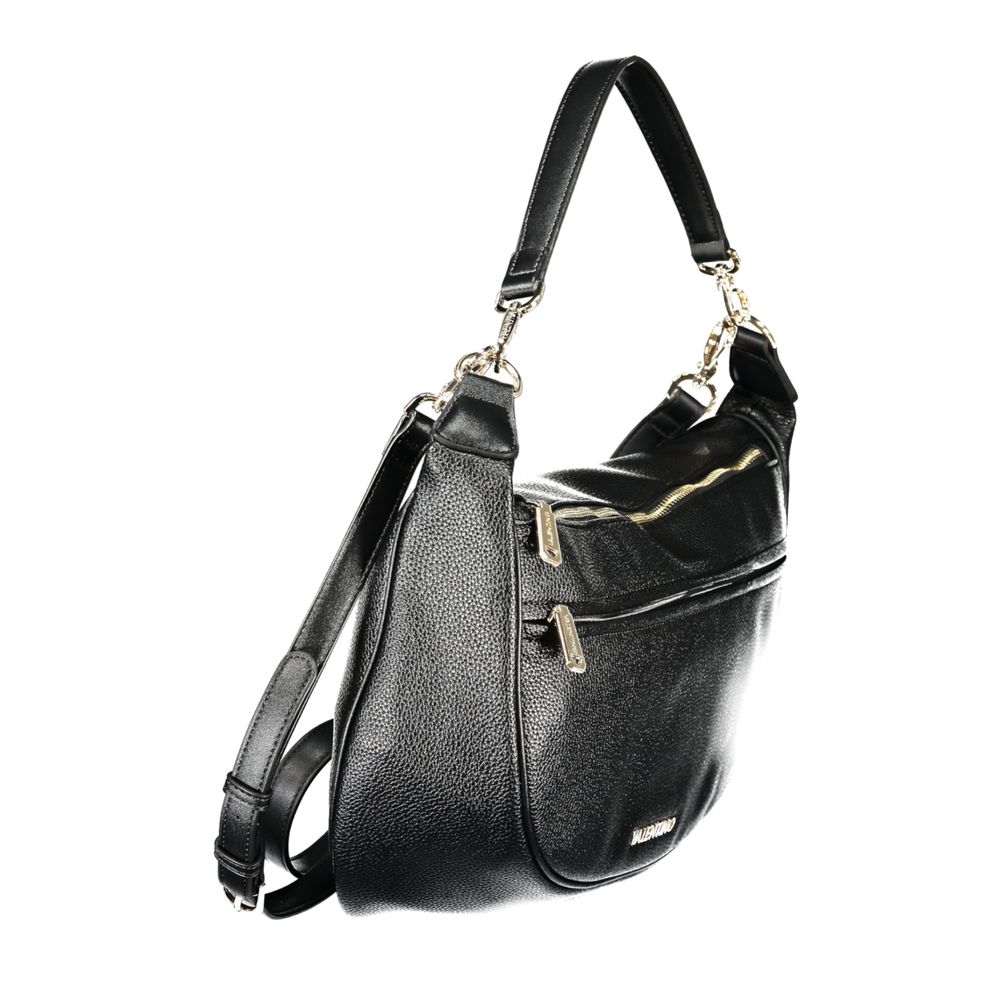Evening Handbag by Mario Valentino for women in polyurethane black features a signature silhouette, showcasing a secure and signature with versatile for a sophisticated look.