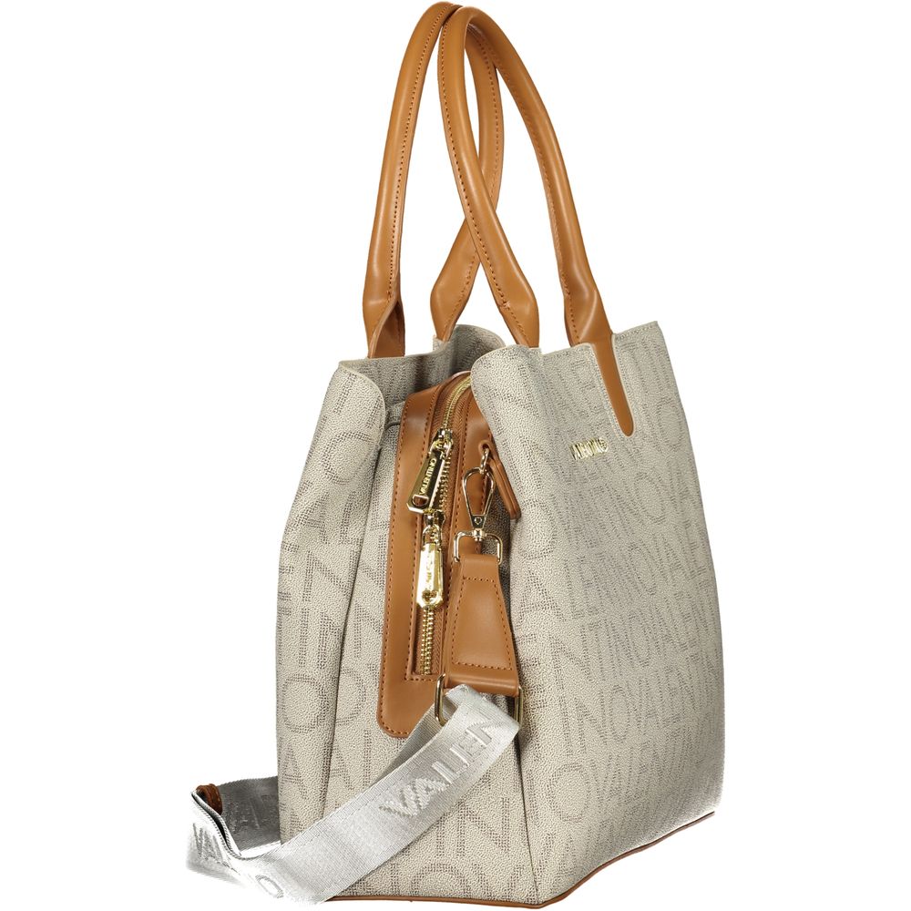 Mario Valentino Polyurethane Handbag - Beige