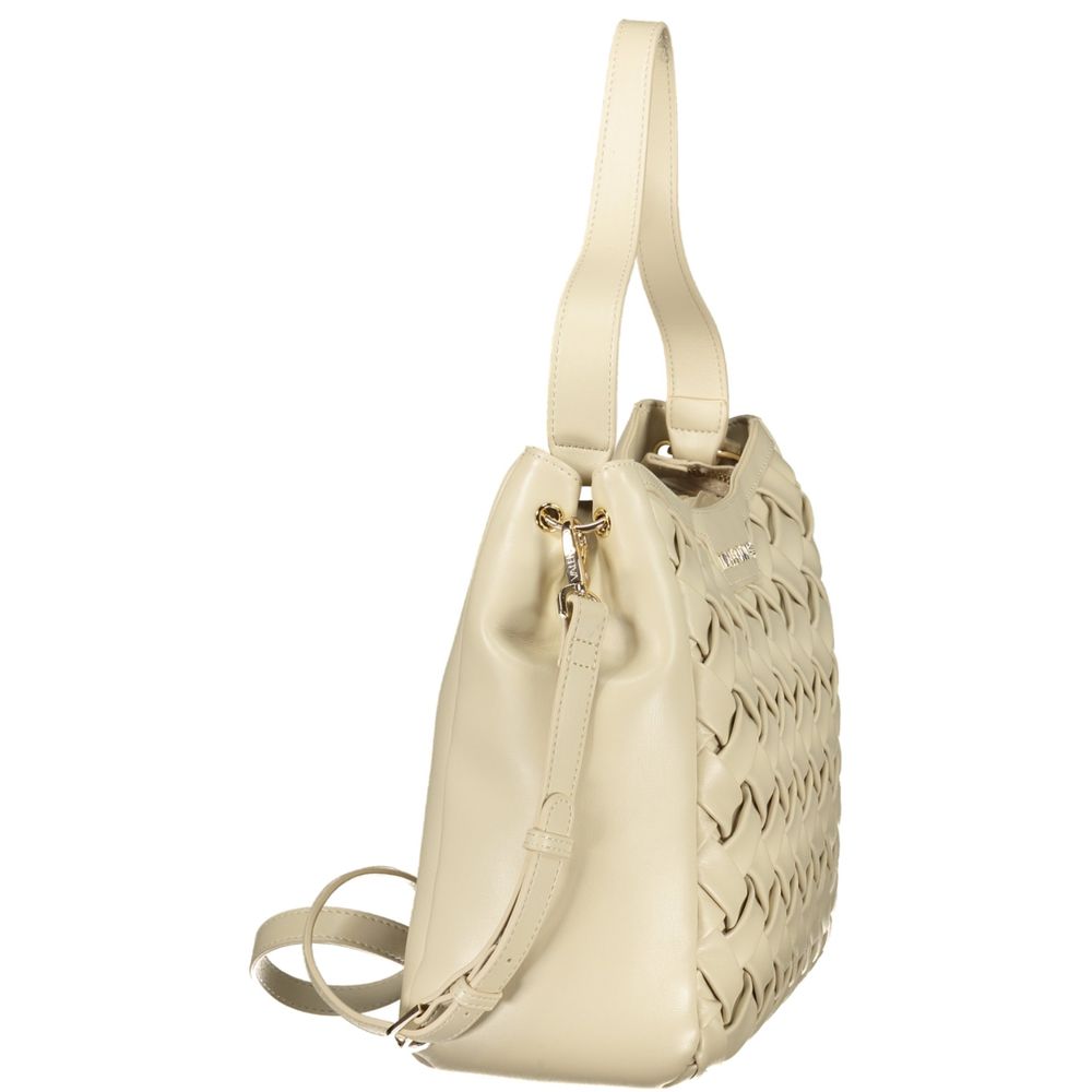 Evening Handbag by Mario Valentino for women in polyurethane beige features a signature silhouette, showcasing a secure and signature with versatile for a sophisticated look.