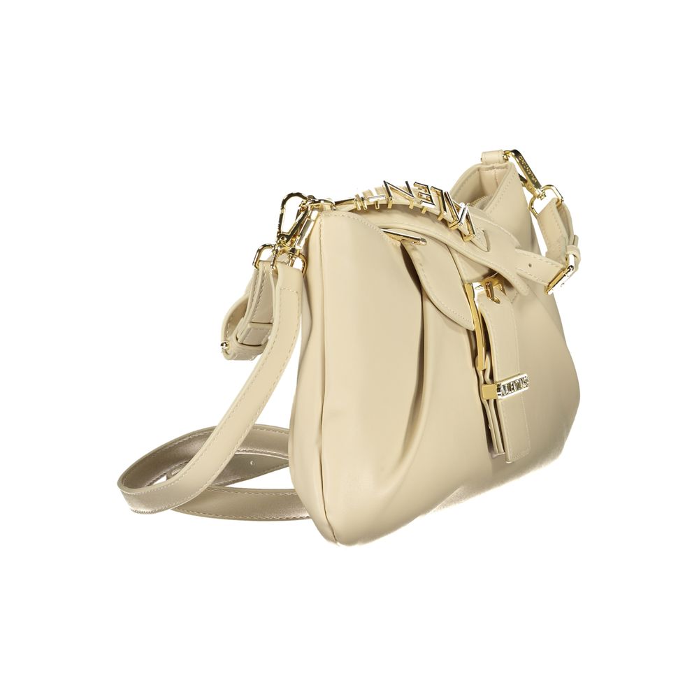 Handbag by Mario Valentino for women in polyethylene beige features a exquisite silhouette, showcasing a secure snap & zipper and exquisite internal-pockets with versatile shoulder-strap, adjustable-strap & handle for a exquisite finish.