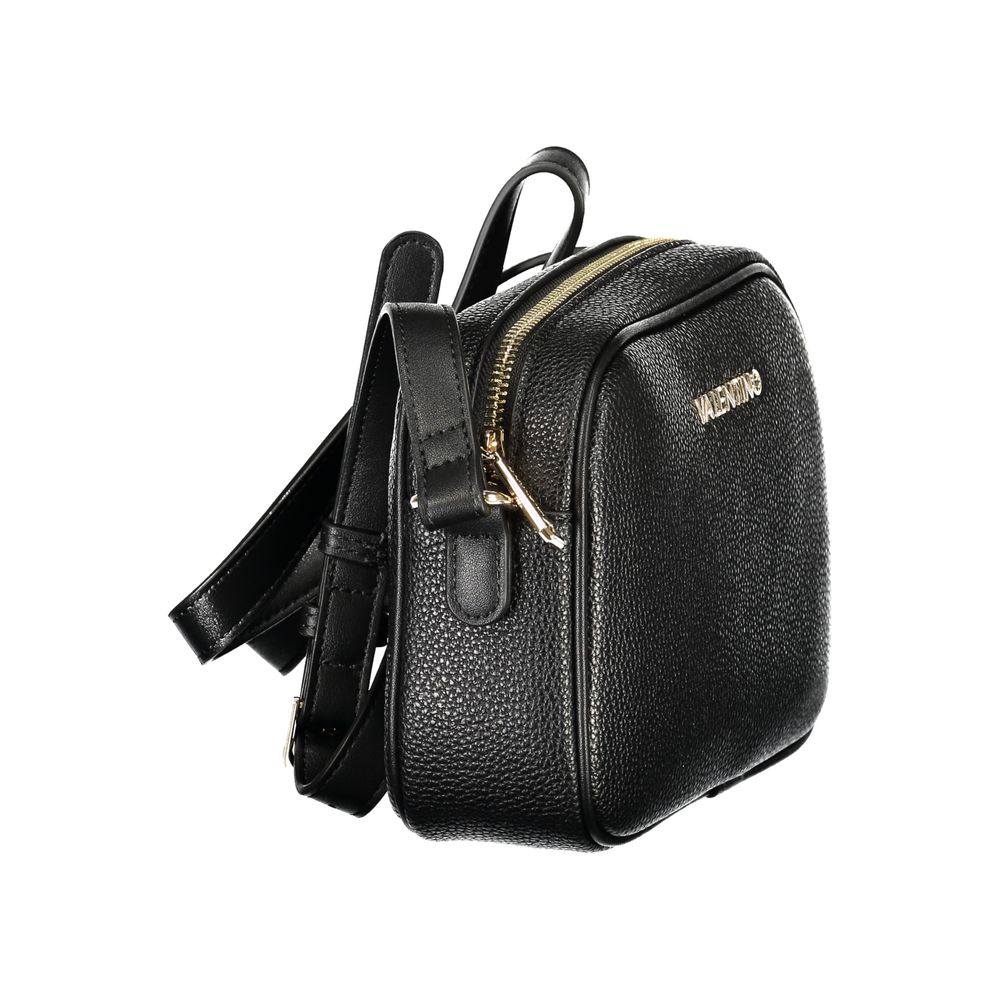 Shoulder Handbag by Mario Valentino for women in polyethylene black presents a ornamental silhouette, showcasing a secure zipper, ample internal-pockets, and versatile shoulder-strap & adjustable-strap for a ornamental finish.