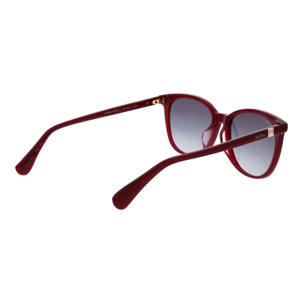 Max Mara Panto Gradient Medium-Tint Acetate Sunglasses - Burgundy