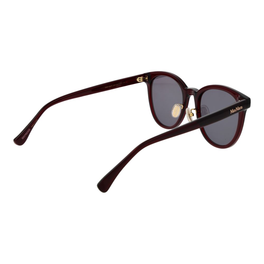 Max Mara Panto Non-Polarized Dark-Tint Acetate Sunglasses - Burgundy