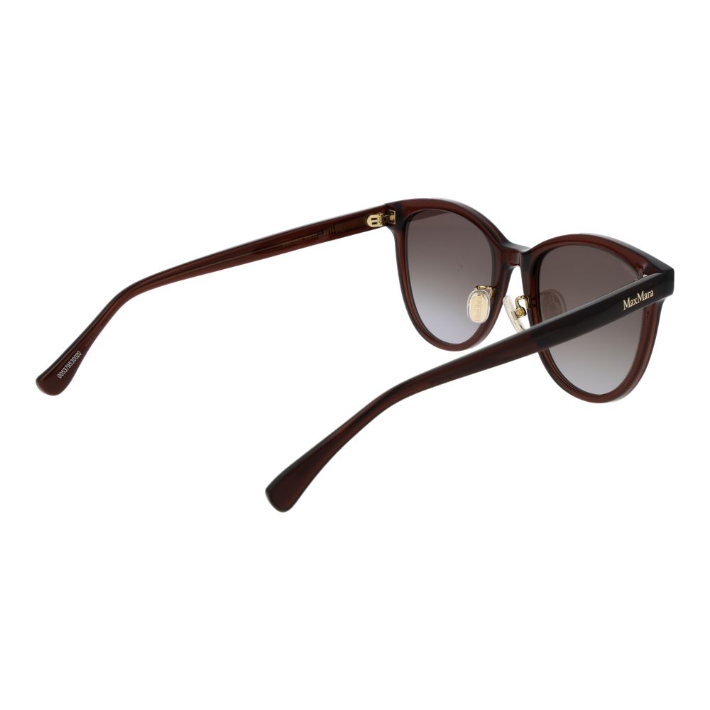 Max Mara Butterfly Gradient Dark Tint Acetate Sunglasses - Brown