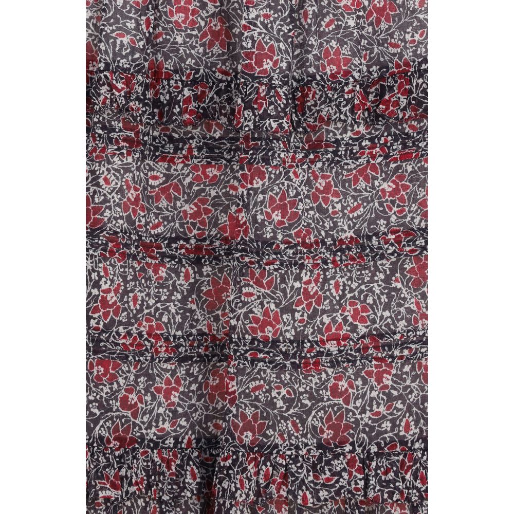 Isabel Marant Étoile Women's Cotton Long Skirt - Purple Toile Floral Print
