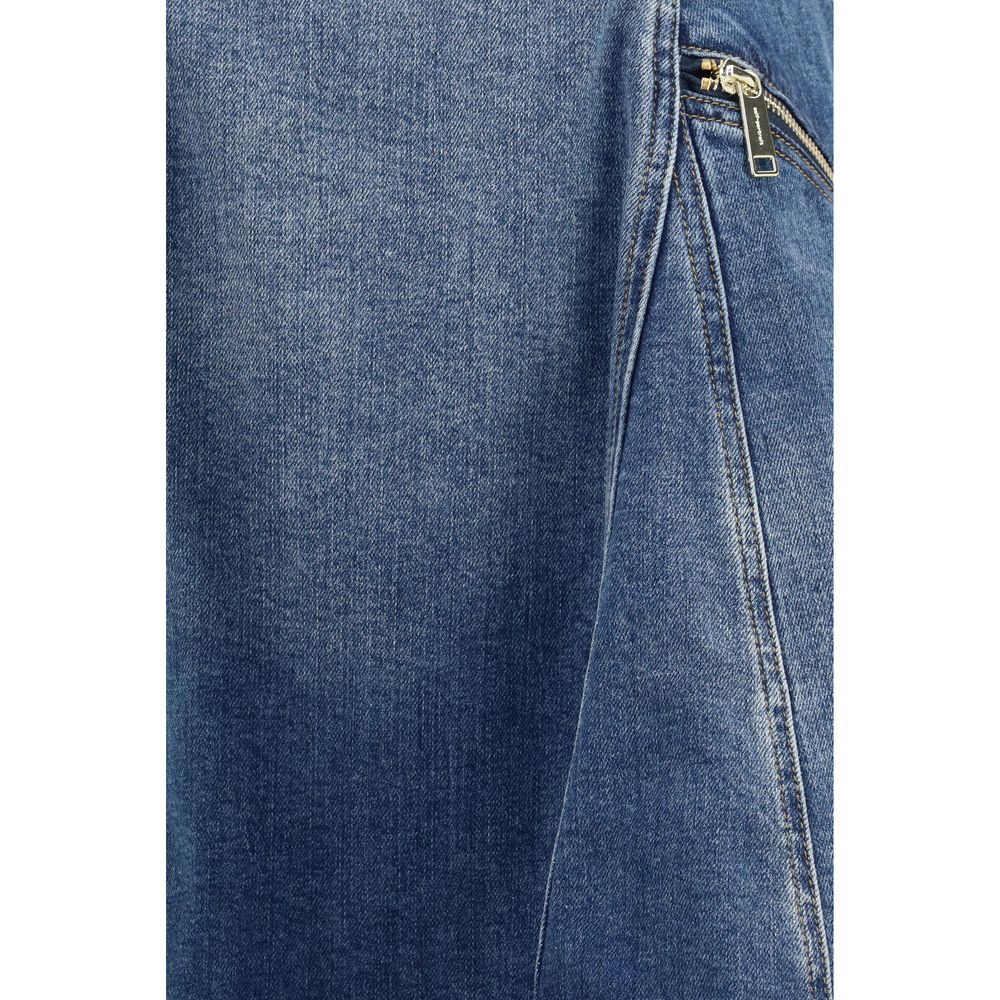 Self-Portrait Blue Cotton Casual Dress