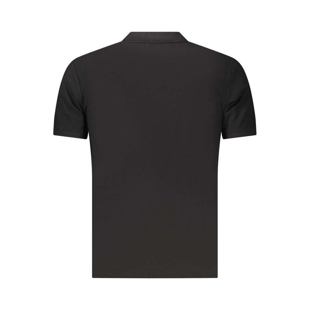 Polo Shirt by U.S. Grand Polo for men in cotton black presents a distinguished silhouette, showcasing a sophisticated and distinguished for a truly distinguished finish.