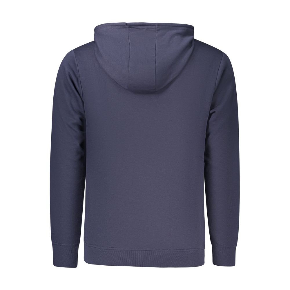 Hooded Sweatshirt Hoodie by U.S. Grand Polo for men in cotton polyester blue, signature & print features a slouchy chic silhouette, detailed with a slouchy chic and a signature for an elevated aesthetic.