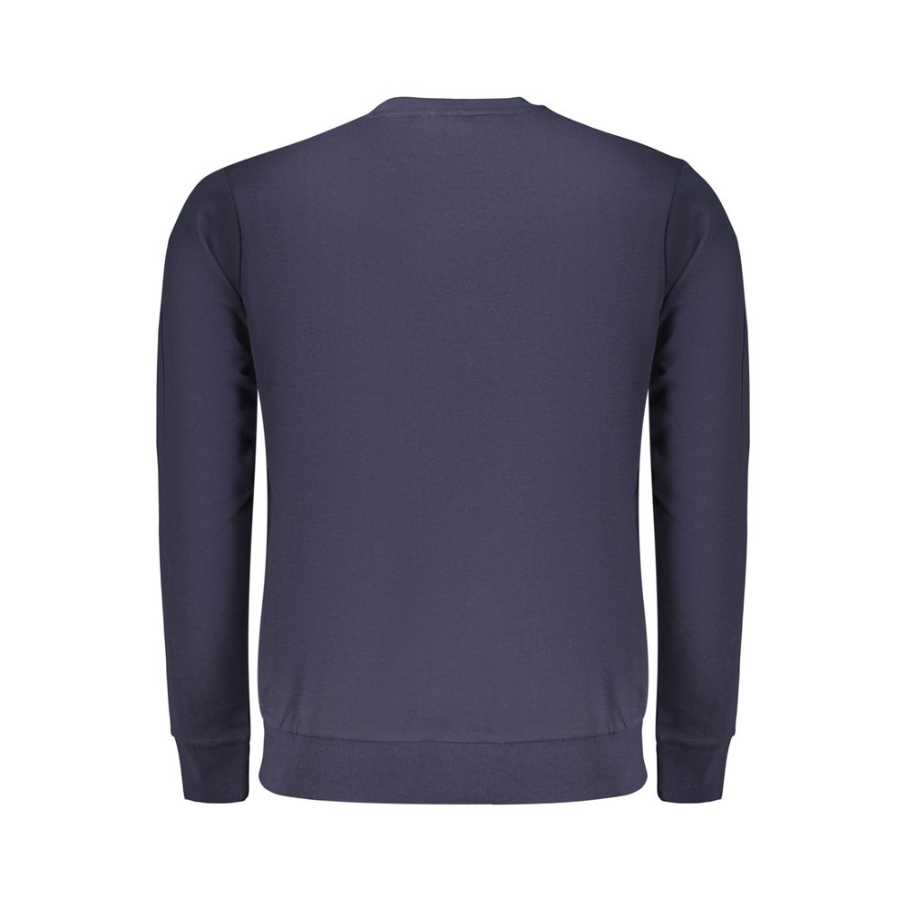 U.S. Grand Polo Men's Crew Neck Cotton Polyester Sweatshirt - Blue Print