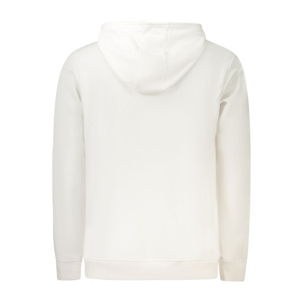 Hooded Sweatshirt Hoodie by U.S. Grand Polo for men in cotton polyester white & print features an dramatic silhouette, showcasing a sophisticated hooded neckline and dramatic for a refined, modern aesthetic.