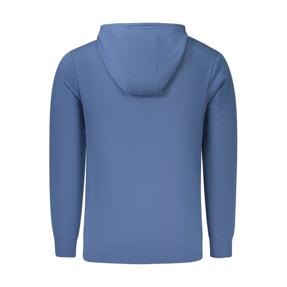 Hooded Sweatshirt Hoodie by U.S. Grand Polo for men in cotton polyester blue & print features an avant-garde silhouette, showcasing a sophisticated hooded neckline and detail for a truly avant-garde finish.
