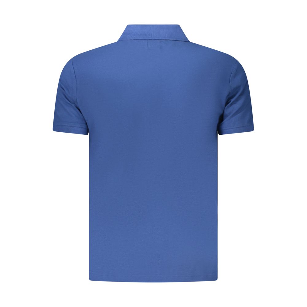 Polo Shirt by U.S. Grand Polo for men in cotton blue showcases a sharp silhouette, detailed with a refined and sharp for a sophisticated finish.