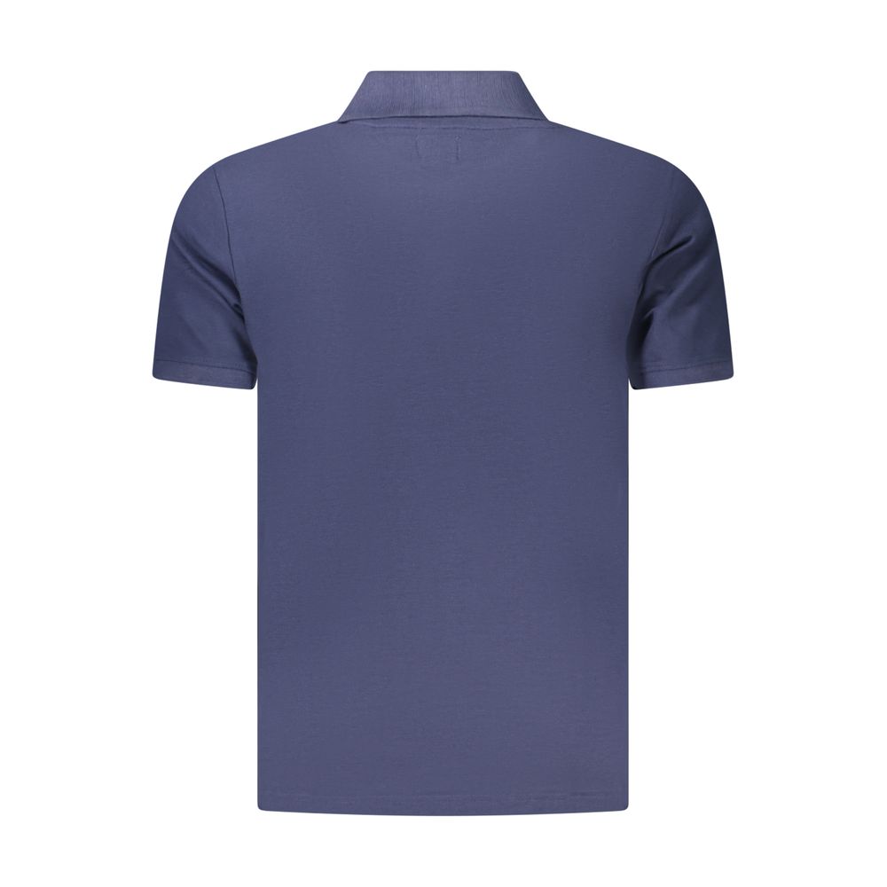 Polo Shirt by U.S. Grand Polo for men in cotton blue showcases a sharp silhouette, detailed with a refined and sharp for a sophisticated finish.