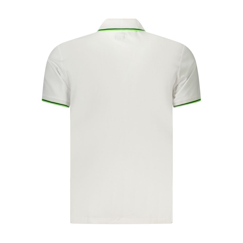 Polo Shirt by U.S. Grand Polo for men in cotton white & print presents a sleek silhouette, featuring a refined and for a sleek finish.